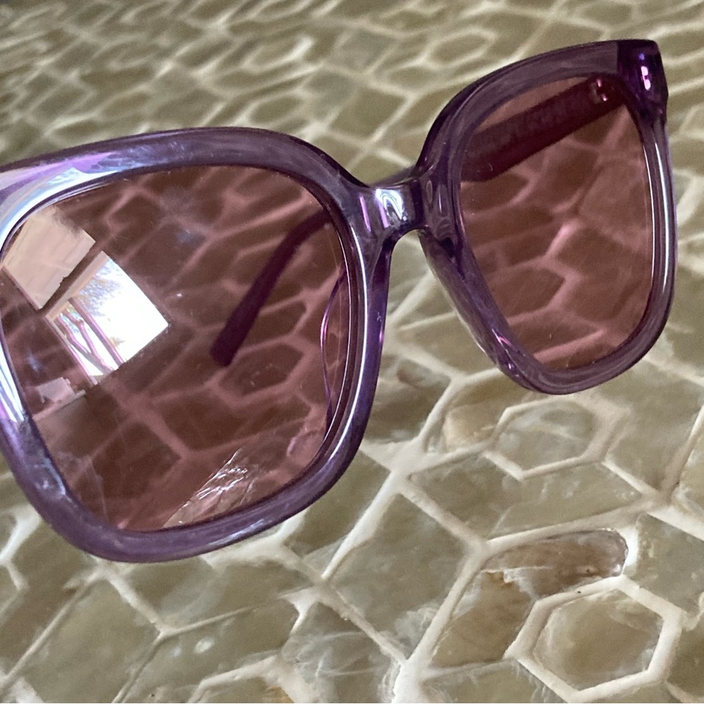 LIKE NEW! MCM725S 500 Womens Purple Rectangular Plastic Sunglasses - Picture 6 of 14
